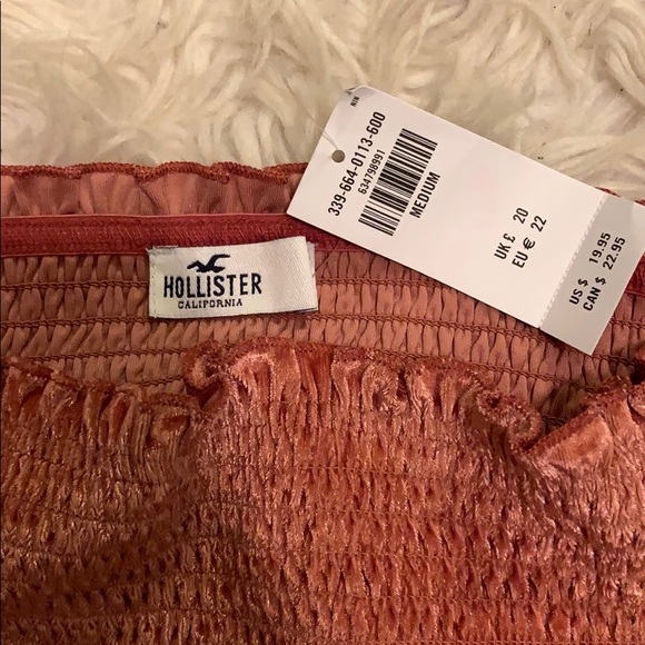 Pink velvet tube top - Picture 2 of 2